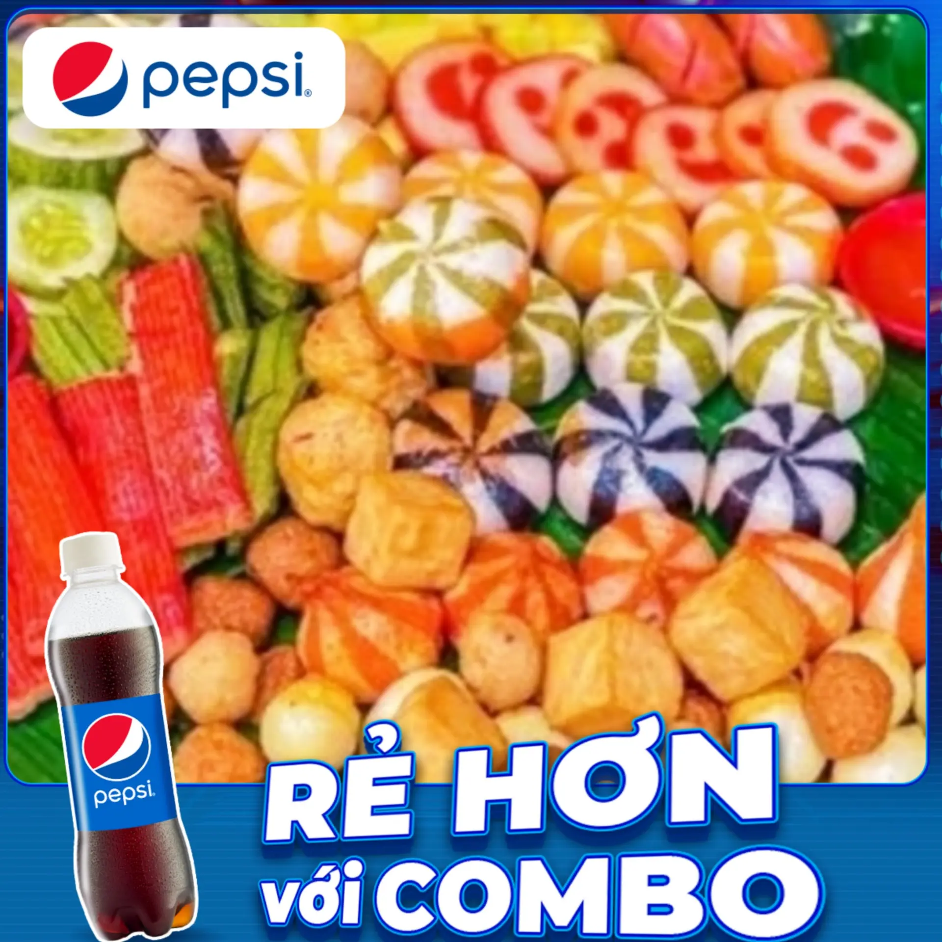 Hình ảnh Combo Cá Viên Chiên Phần - Lớn + Tặng 1 Chai Nước Tự Chọn