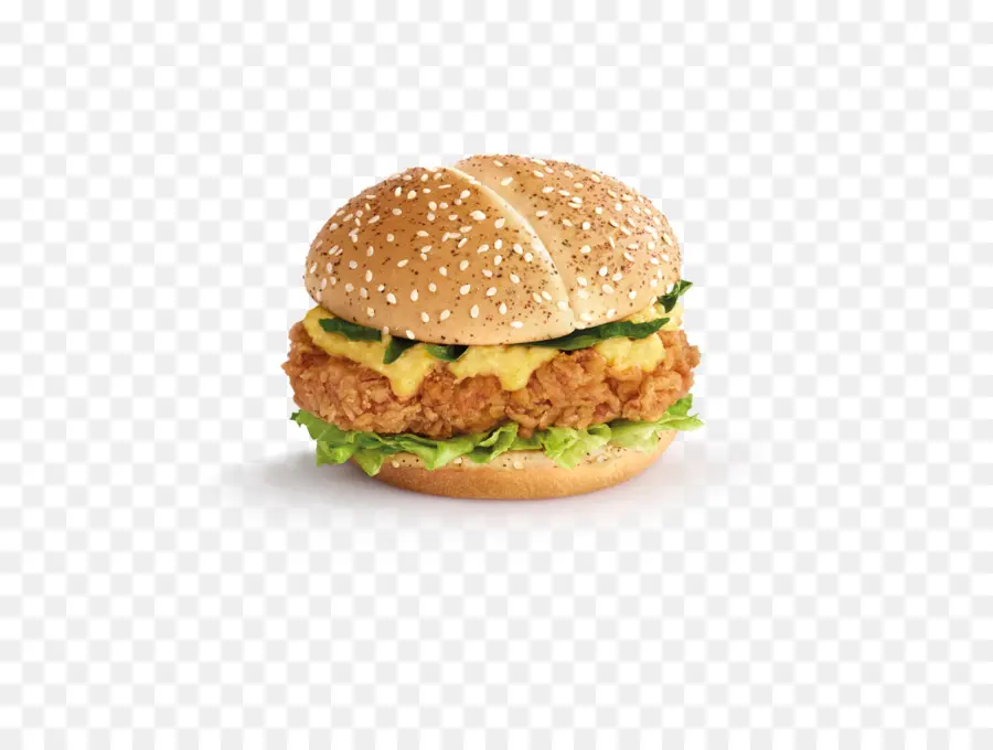 Hình ảnh Hamburger Tôm, trứng, phô Mai 