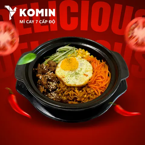 Hình ảnh Mì Trộn Bò Cay Vị Phô Mai