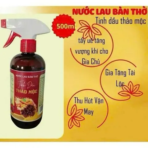 Hình ảnh Nước lau bàn thờ thảo mộc 500ml