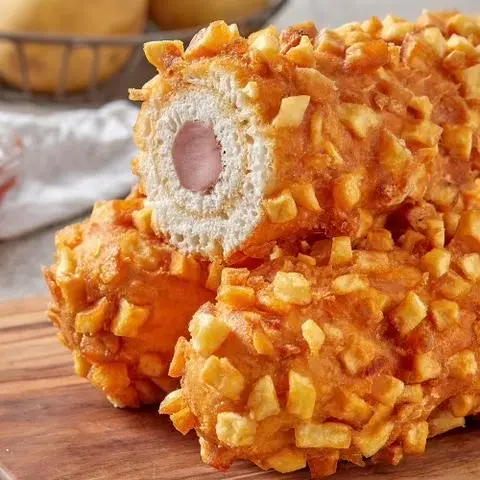 Hình ảnh Hot Dog Xúc Xích Phô Mai tẩm Khoai Tây