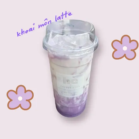 Hình ảnh khoai môn latte 