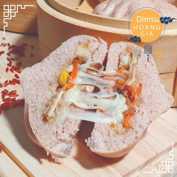 Hình ảnh Bánh Bao Gạo Lức Gà Xé Phô Mai/Chicken Cheese Brown Rice Pau - 02 Bánh
