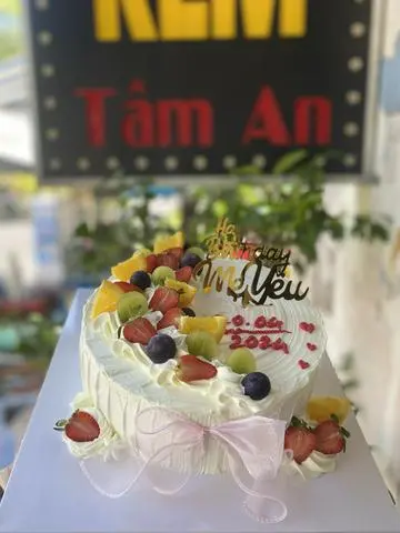 Hình ảnh mẫu bánh kem trái cây 