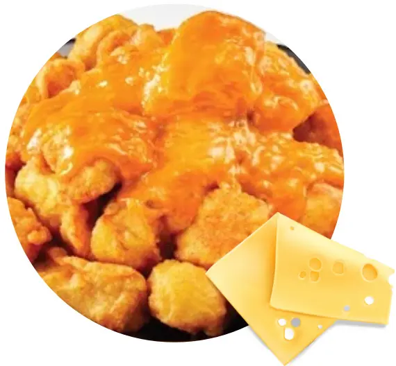 Hình ảnh Gà rán không xương sốt phô mai (10 miếng) - 치즈소스 순살치킨