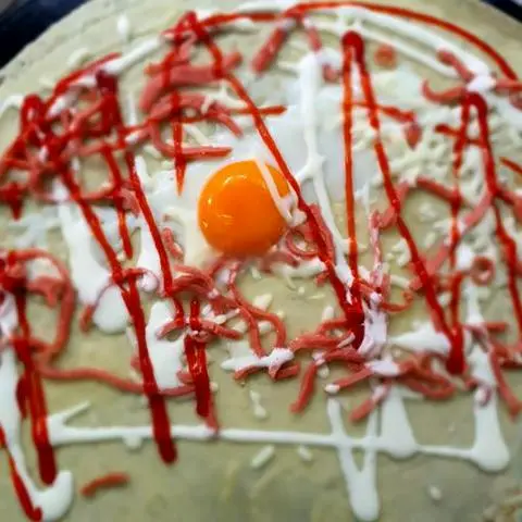 Hình ảnh Crepe xúc xích phomai 