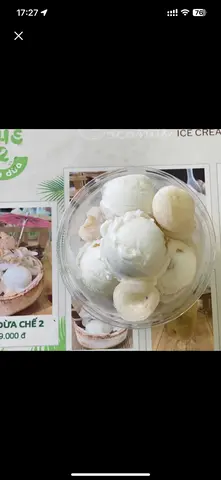 Hình ảnh Kem Dừa Nhãn ( Hủ 110g)