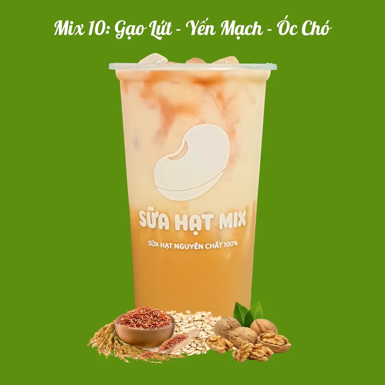 Hình ảnh Mix 10: Gạo Lứt - Yến Mạch - Óc Chó 