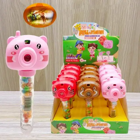 Hình ảnh Kẹo Máy Ảnh 2in1 Có Chụp Hình, Chiếu Các Hình Phát Sáng Có Pin