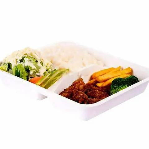 Hình ảnh Cơm Gà Sốt Teriyaki Kèm Salad