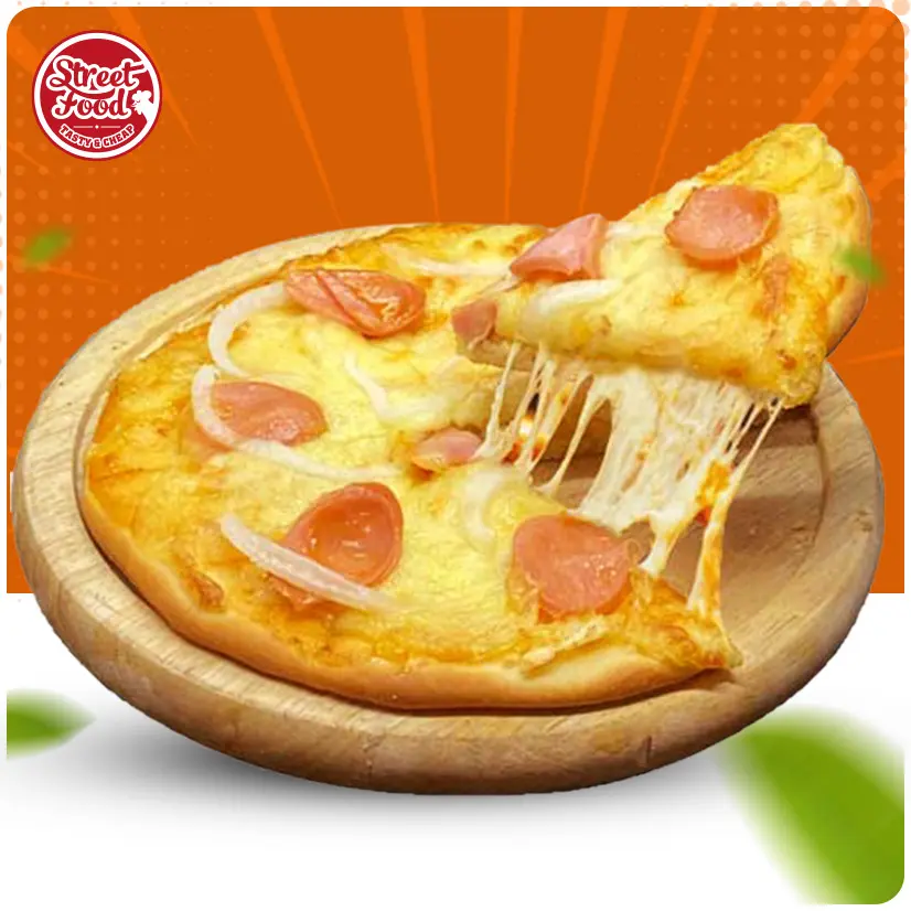 Hình ảnh Pizza Xúc Xích