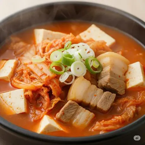 Hình ảnh Súp kim chi ( phần lớn ăn kèm cơm)