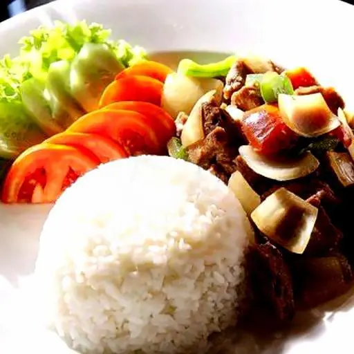 Hình ảnh Cơm nóng bò xào chua ngọt