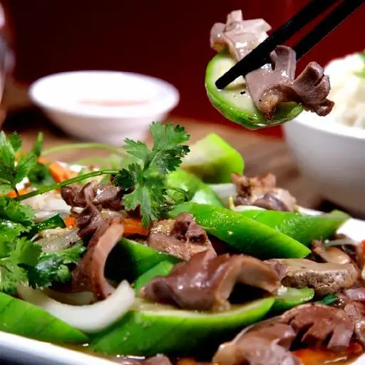 Hình ảnh Lòng xào mướp
