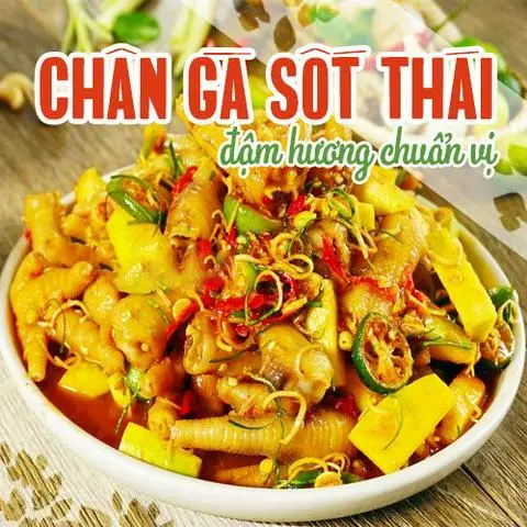 Hình ảnh Chân gà sốt thái