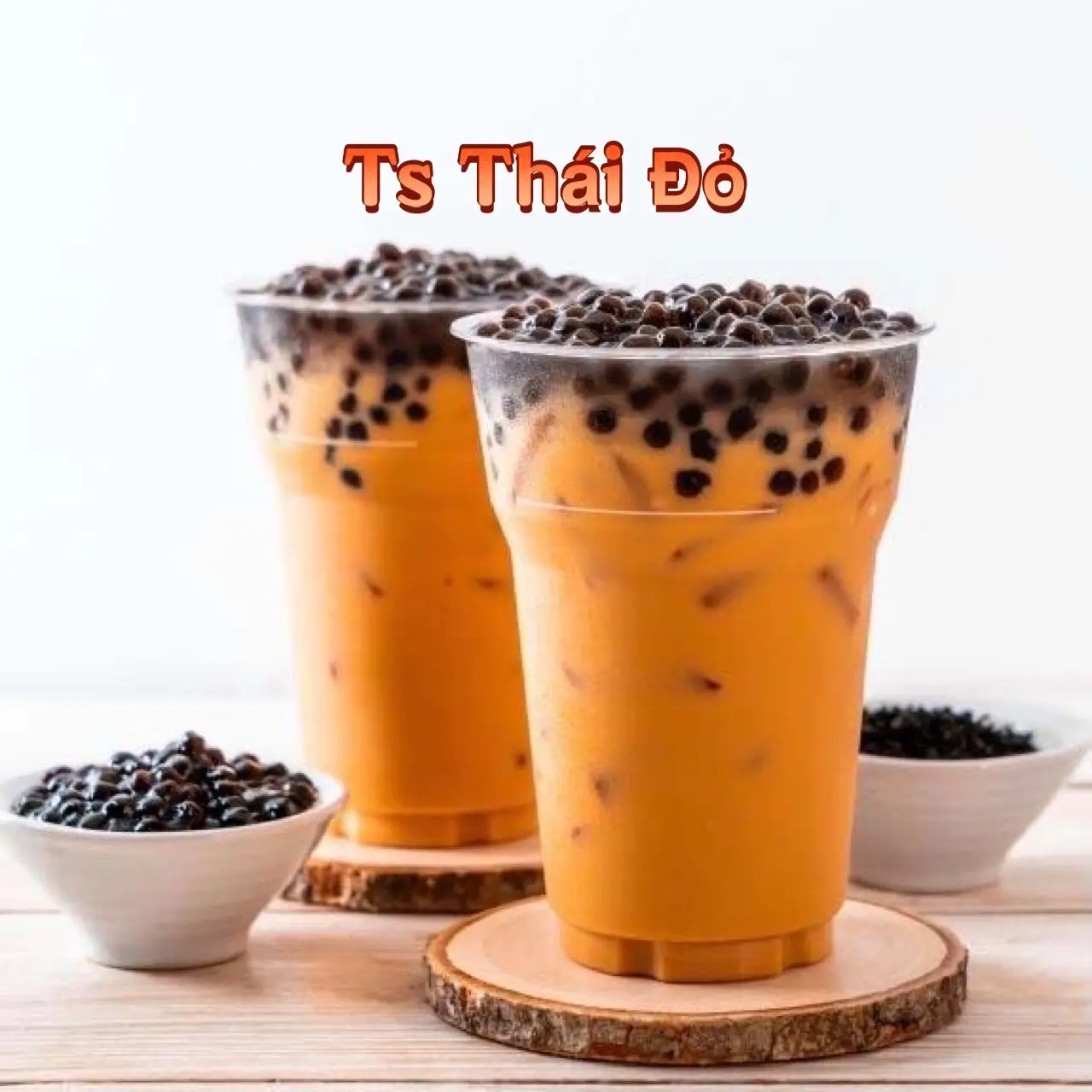 Hình ảnh Trà Sữa Thái Đỏ size M ( Full Toping)
