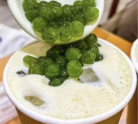 Hình ảnh Oolong Sữa Đà Lạt Trân Châu trà xanh giòn