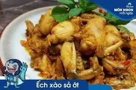 Hình ảnh ẾCH XÀO SẢ ỚT