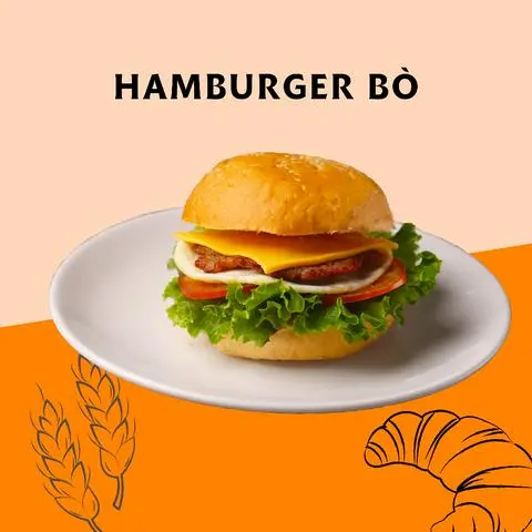 Hình ảnh Hamburger bò
