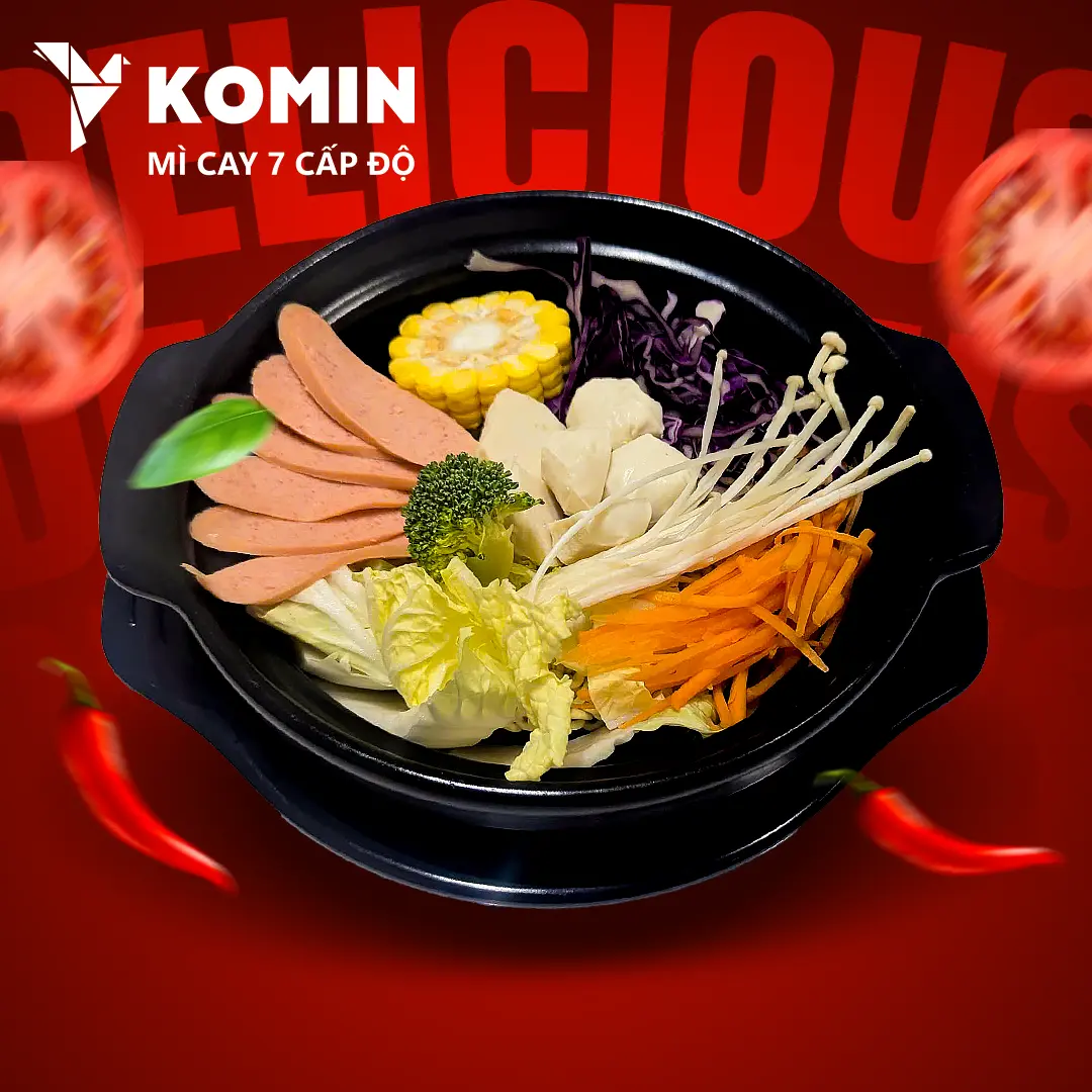 Hình ảnh Mì Kim Chi Xúc Xích Cá Viên