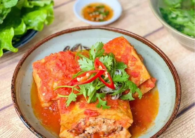Hình ảnh Cơm đầu hủ dồn thịt 