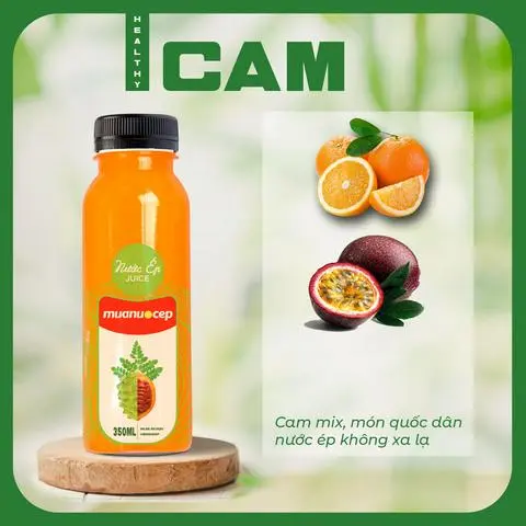 Hình ảnh Nước Ép Cam Mix Chanh Dây Healthy