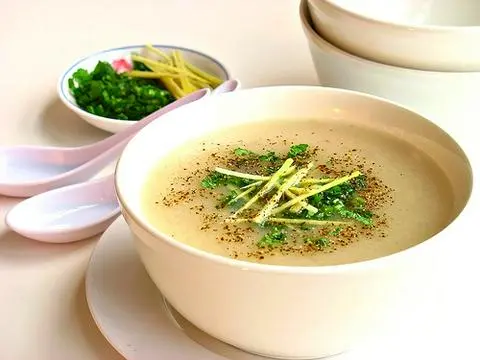 Hình ảnh Cháo hành ngò gừng tiêu