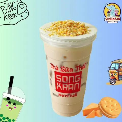Hình ảnh Trà Sữa Truyền Thống Kem Muối Cookie