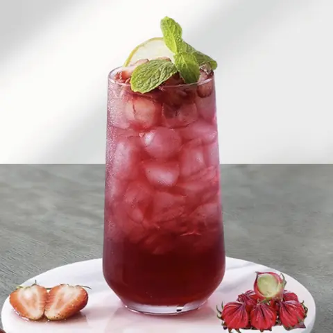 Hình ảnh Trà Dâu Hoa Hồng