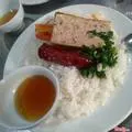 Hình ảnh Cơm bì lạp xưởng+canh