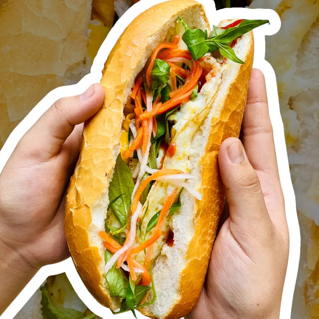 Hình ảnh Bánh mì ốp la - 2 trứng