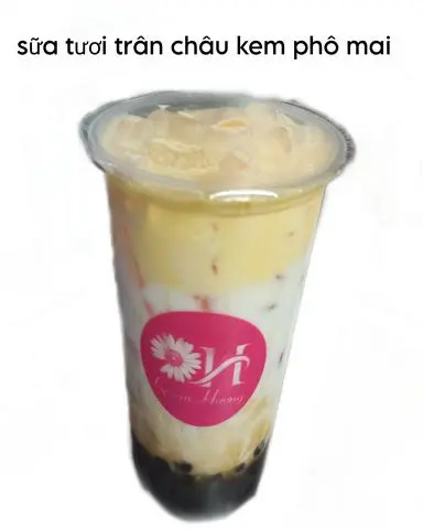 Hình ảnh Sữa tươi trân châu đường đen kem phô mai 