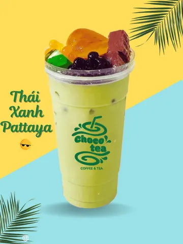 Hình ảnh TRÀ SỮA THÁI XANH PATTAYA FULL TOPPING - SIZE L