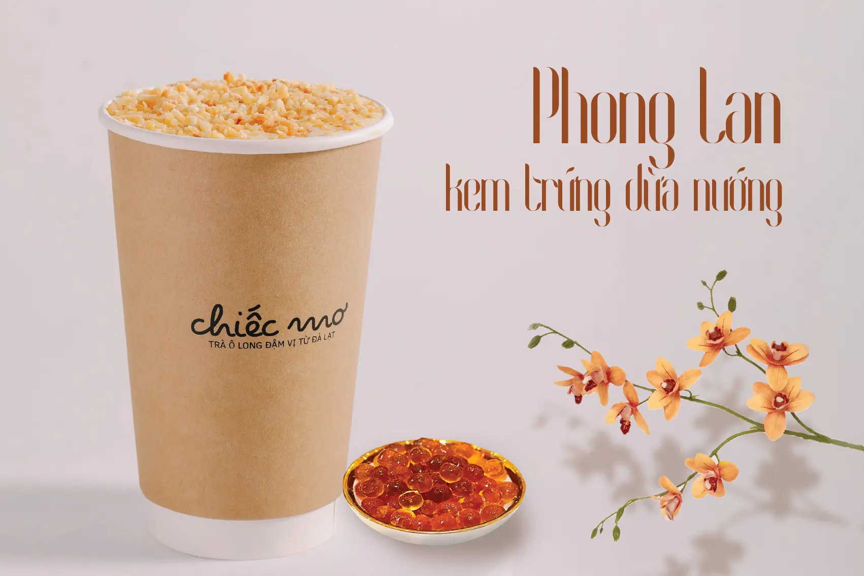 Hình ảnh Phong lan Kem Trứng dừa nướng 