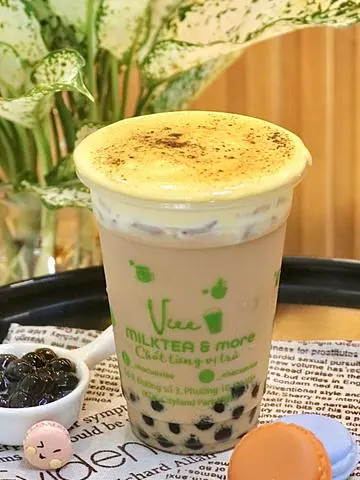 Hình ảnh Trà sữa kem trứng khè