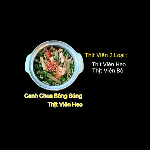 Hình ảnh Canh Chua Bông Súng Thịt Viên 