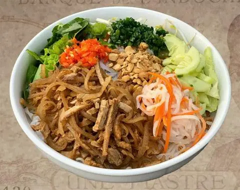 Hình ảnh bún bì thịt 