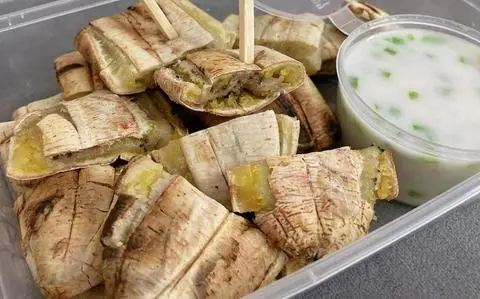 Hình ảnh chuối nướng cốt dừa 