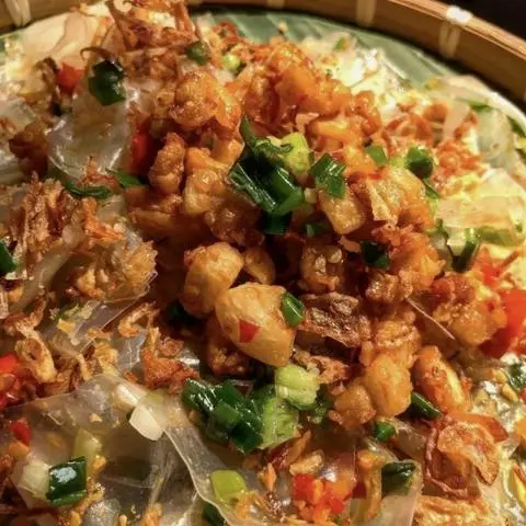 Hình ảnh Bánh Tráng Mỡ Hành Tóp Mỡ