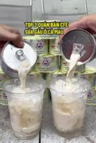 Hình ảnh late sữa gấu