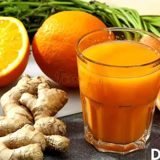Hình ảnh Nước ép Cà Rốt + Cam + Gừng - Chai 330ml
