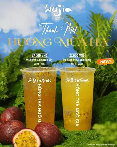 Hình ảnh Ô long ô mai chanh dây