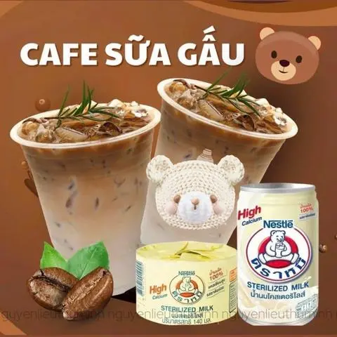 Hình ảnh Cafe Sữa Gấu - size L