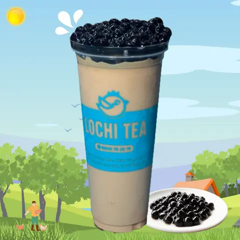 Hình ảnh Trà Sữa Phúc Long Truyền Thống Trân Châu Đen (Size L 700ml)