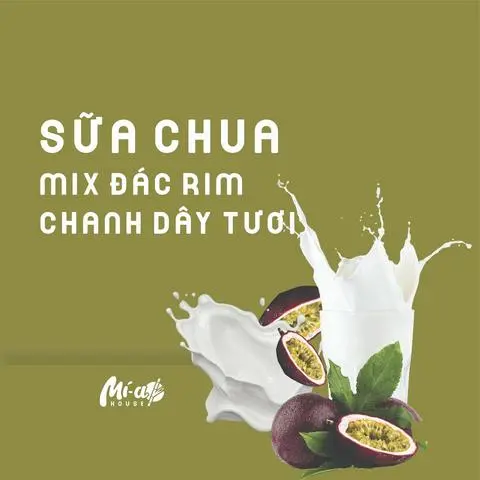 Hình ảnh Sữa chua mix hạt đác chanh dây 