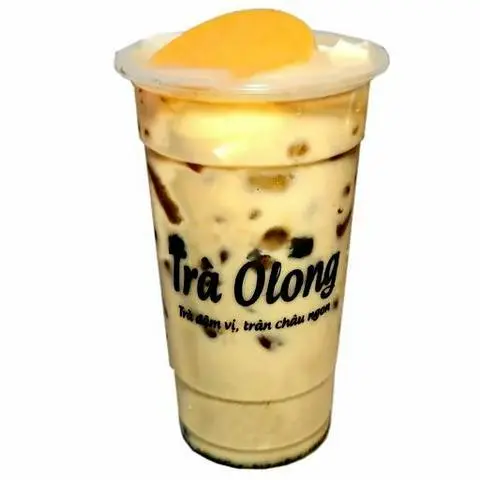 Hình ảnh Trà sữa oolong bánh Flan