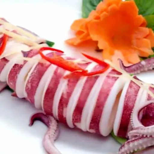 Hình ảnh Mực hấp hành gừng
