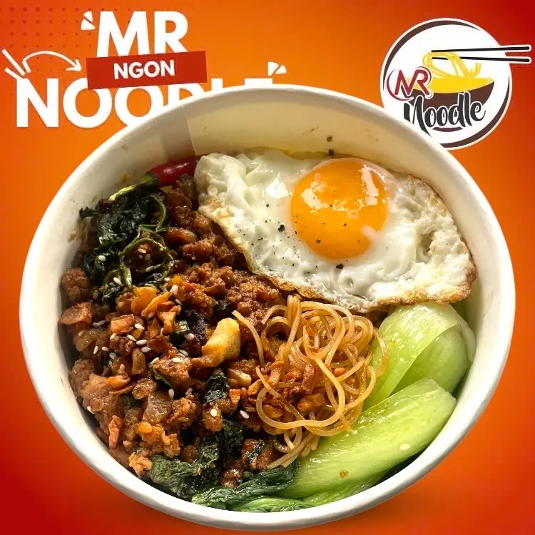 Hình ảnh Mì trộn thịt băm lá quế sốt Thái -Opla & Súp (Ngon mê^^)