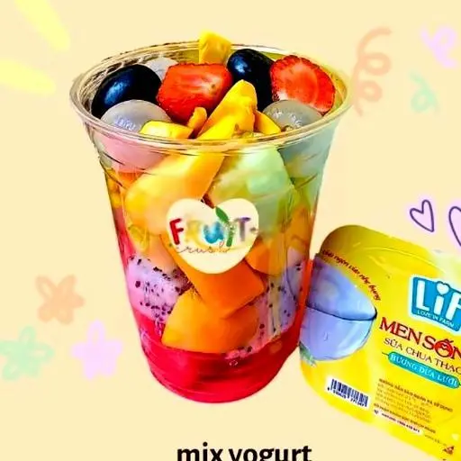 Hình ảnh Trái cây dầm sữa chua Fruit Crush - Ly 500ml