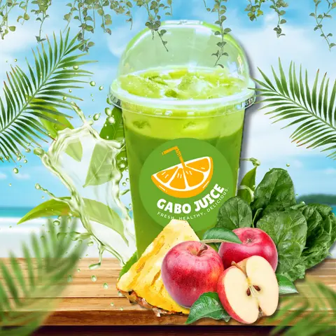 Hình ảnh Nước Ép Bó Xôi Táo Thơm Detox - D4